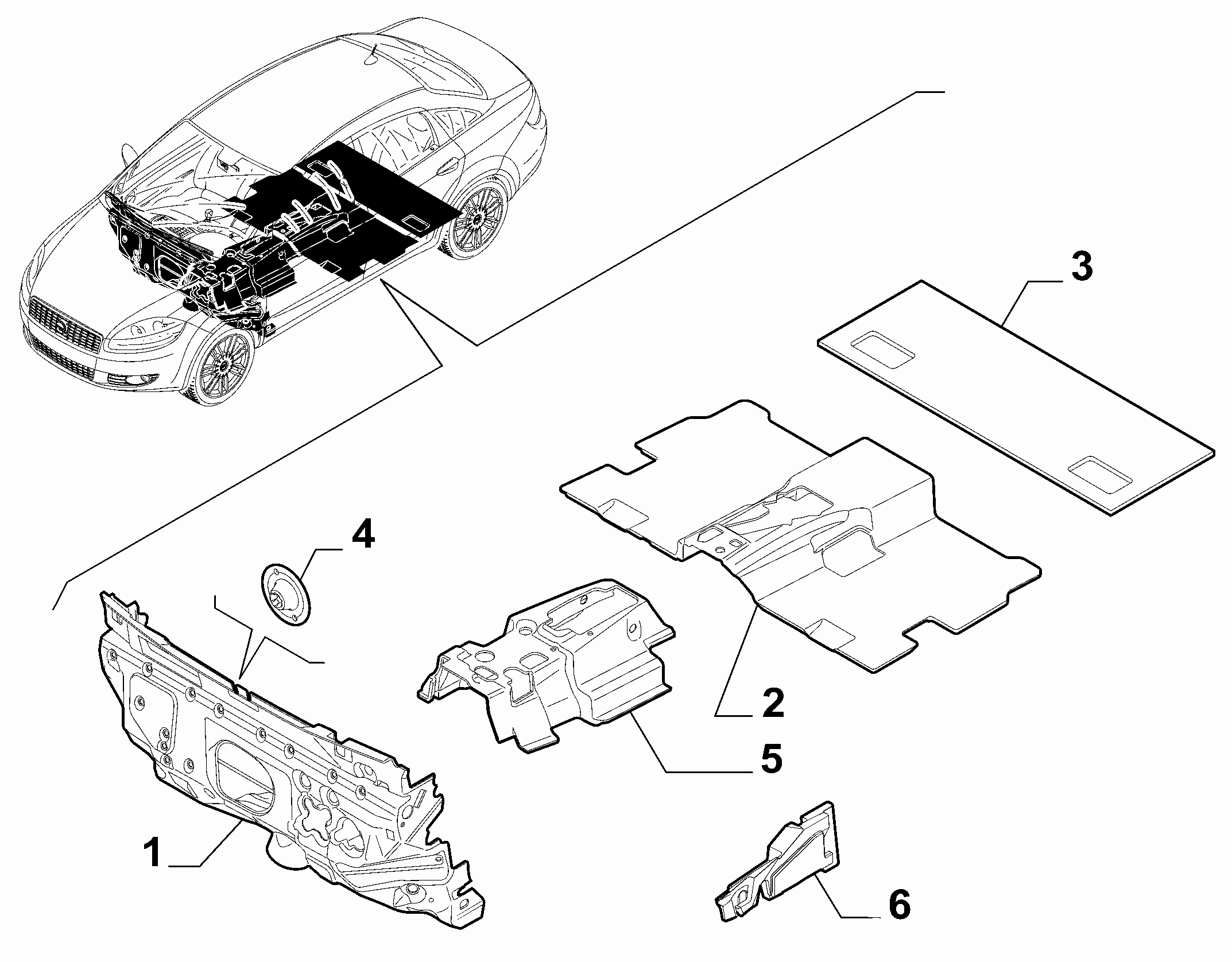 70522-020 PASSENGER COMPARTMENT INSULATION AND PADDING