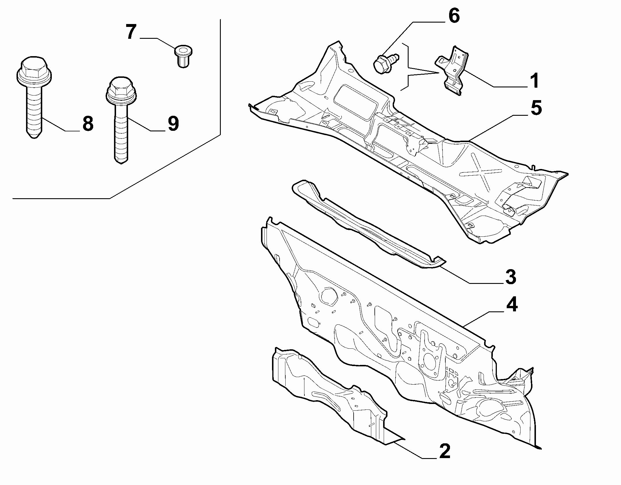 70002-040 INSTRUMENT PANEL WALL 
