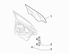 70136-030 REAR WINDOW AND CHANNEL RUNNER