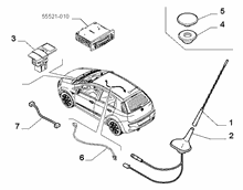 55521-030 AERIAL AND WIRING