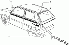 70712/00 НАРУЖНЫЕ НАКЛАДКИ И УПЛОТНИТЕЛИ 