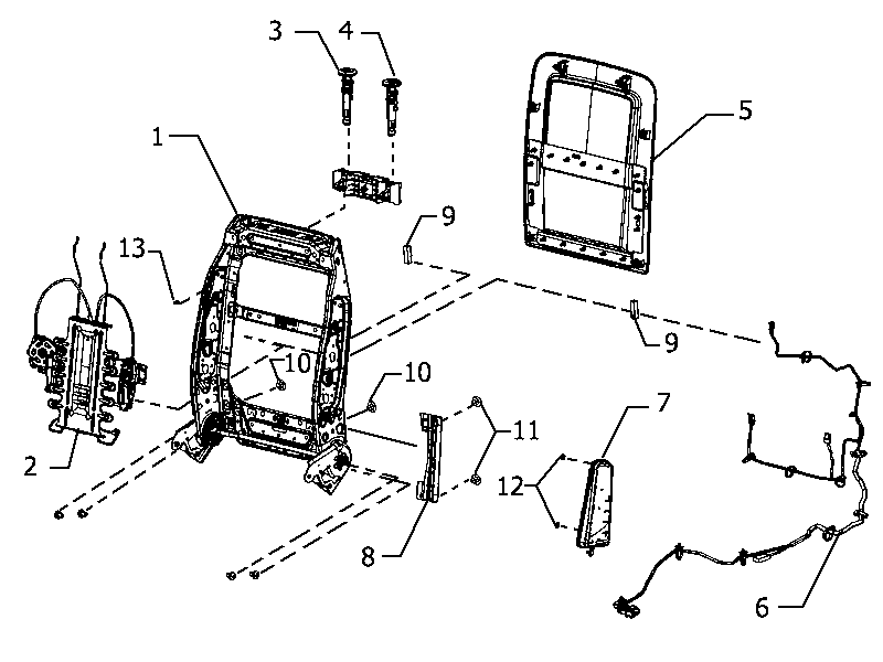 70601-080 FRONT SEAT, DRIVER SIDE