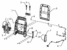 70601-080 FRONT SEAT, DRIVER SIDE