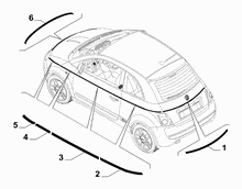 70715-020 TRIM STICKERS