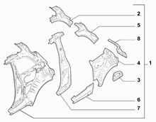 70004-010 REAR SIDE FRAME STRUCTURE