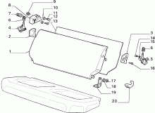 70613/00 REAR SEAT 