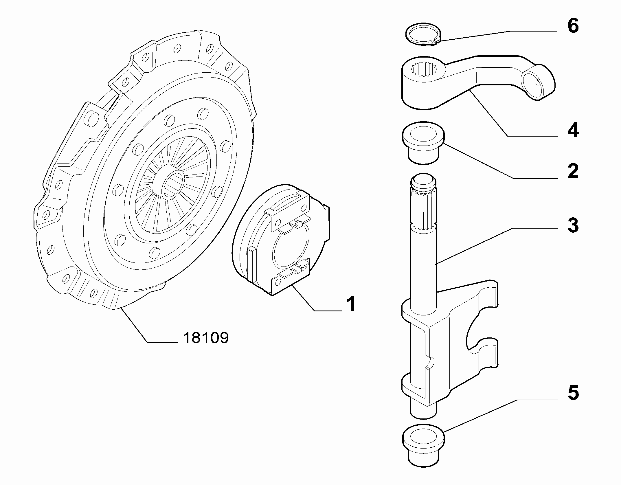 21219-030 MANUAL CLUTCH RELEASE
