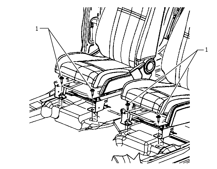 70620-010 FRONT SEAT FASTENINGS