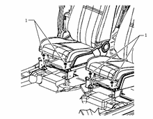 70620-010 FRONT SEAT FASTENINGS
