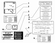 70750/00 ПРЕДУПР. ТАБЛИЧКИ И ИНСТРУКЦИИ 