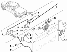 70148-020 BONNET LOCK
