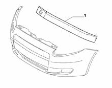 70726-030 FRONT BUMPER THRUST