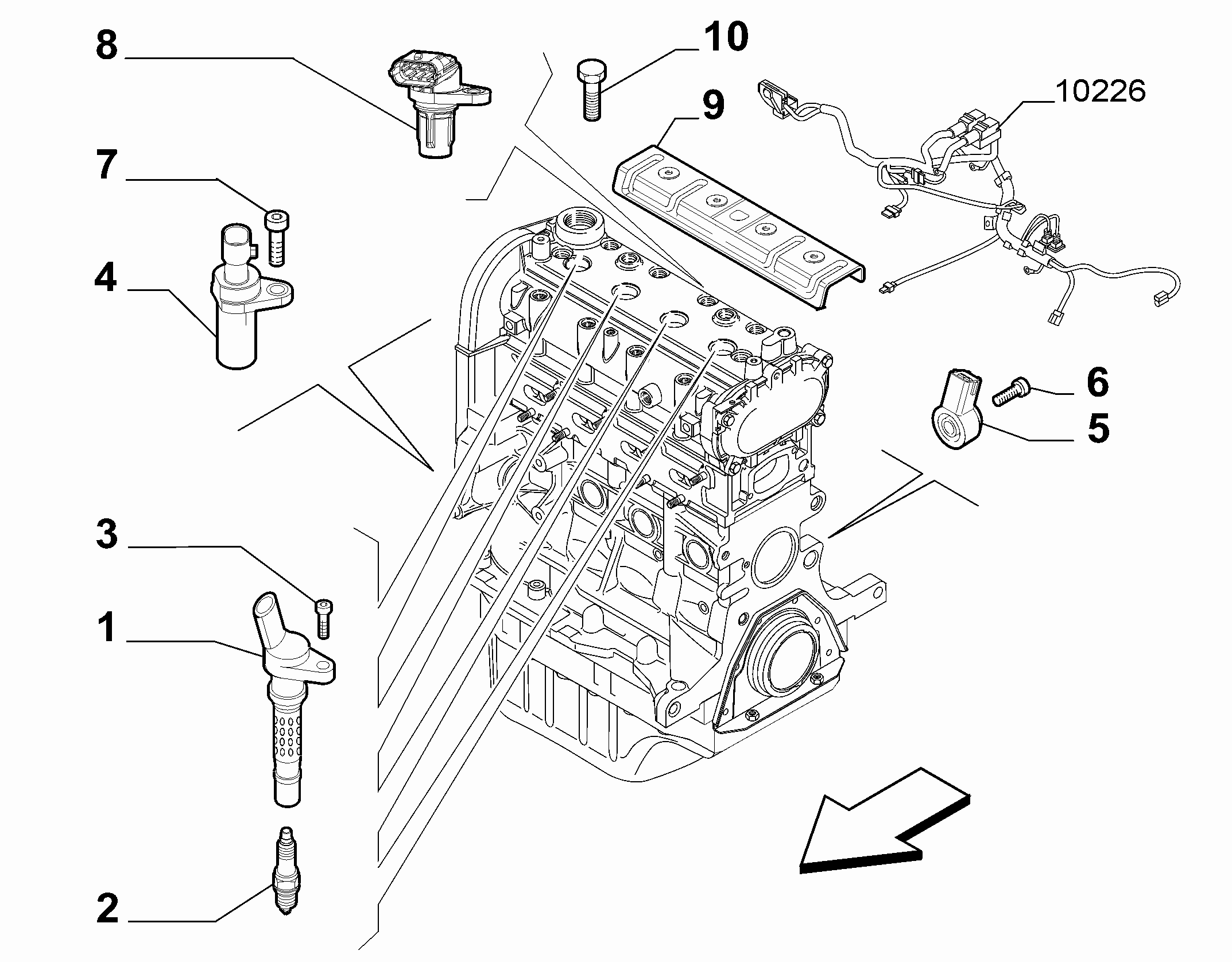 55101-025 PLUGS, IGNITION LEADS, SENSORS