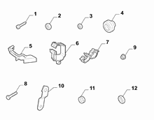 55527-010 CABLE SET FIXINGS