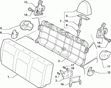 70613/00 REAR SEAT