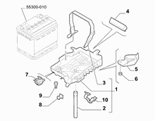 55300-030 BATTERY SUPPORT
