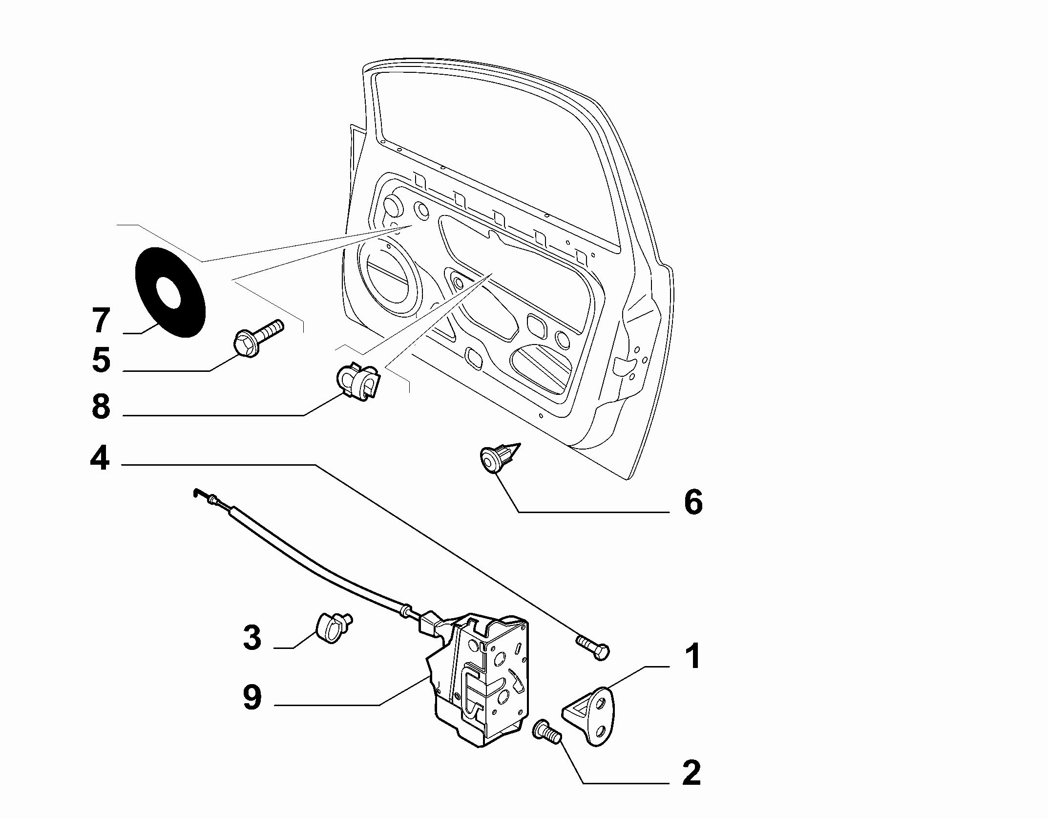 70129-050 FRONT DOOR LOCK