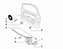 70129-050 FRONT DOOR LOCK