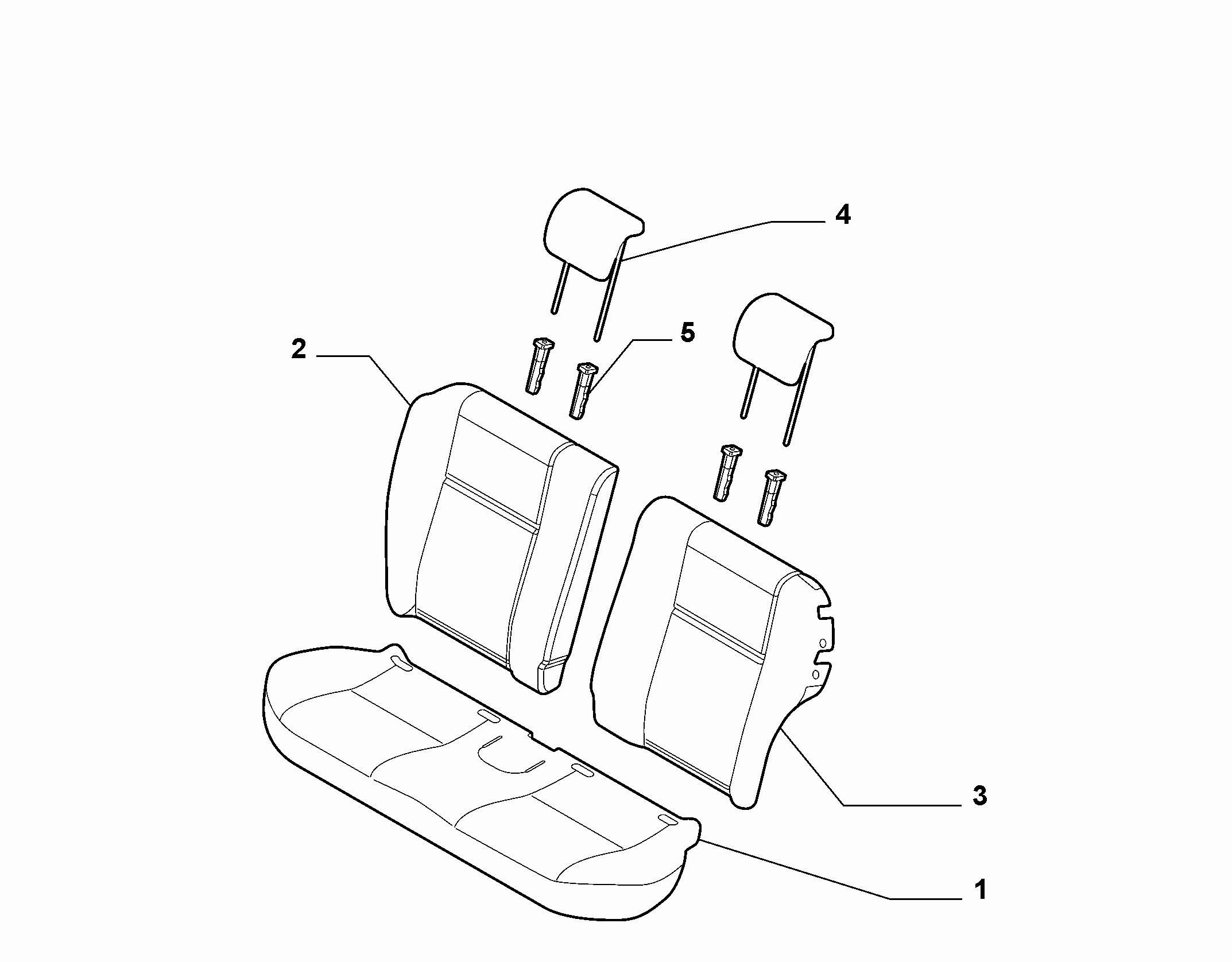 70615/08 REAR SEAT LINING