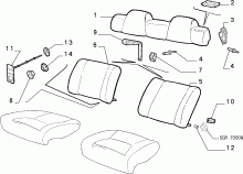 70613/00 REAR SEAT