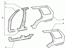 70019/00 КУЗОВ, ОБЛИЦОВКИ (ЦЕНТРАЛЬНАЯ ЧАСТЬ) 