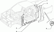 70003/01 КУЗОВ, РАМЫ (ЦЕНТРАЛЬНАЯ ЧАСТЬ)
