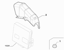 10225-020 INJECTION ECU AND ENGINE HARNESS FASTENERS