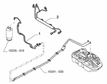 10201-030 ENGINE WELL FUEL PIPES