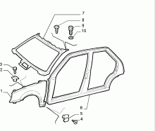 70018/00 КУЗОВ, ОБЛИЦОВКИ (ПЕРЕДНЯЯ ЧАСТЬ)