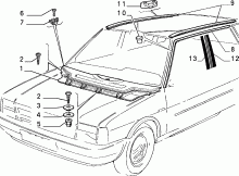 70712/00 НАРУЖНЫЕ НАКЛАДКИ И УПЛОТНИТЕЛИ 