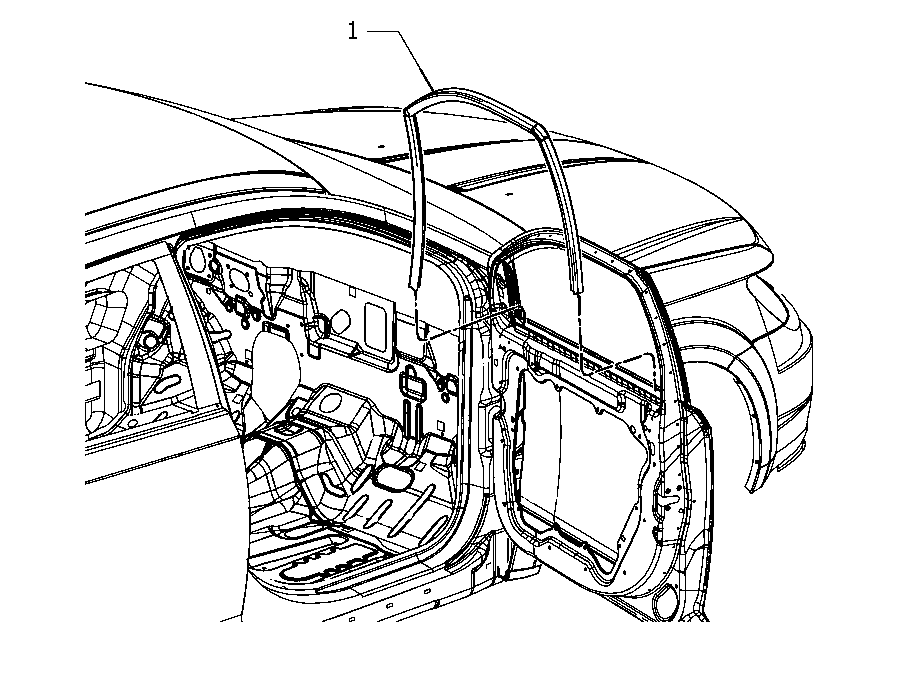 70525-040 DOOR COMPARTMENT GASKETS