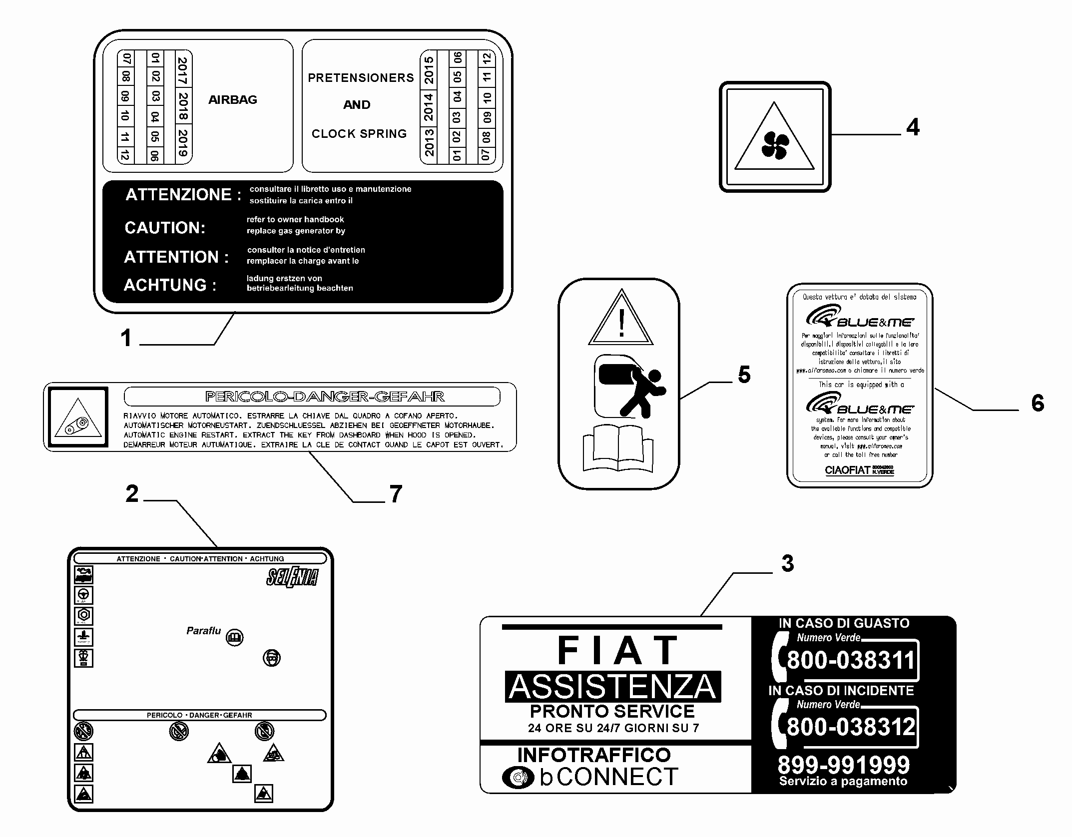 70750-010 ПРЕДУПР. ТАБЛИЧКИ И ИНСТРУКЦИИ 