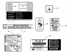 70750-010 ПРЕДУПР. ТАБЛИЧКИ И ИНСТРУКЦИИ 