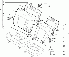70613/02 REAR SEAT