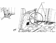 70620-030 THIRD ROW SEAT FASTENINGS