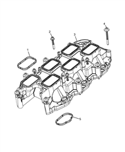 10255-010 INTAKE MANIFOLD AND BUTTERFLY CLIPS