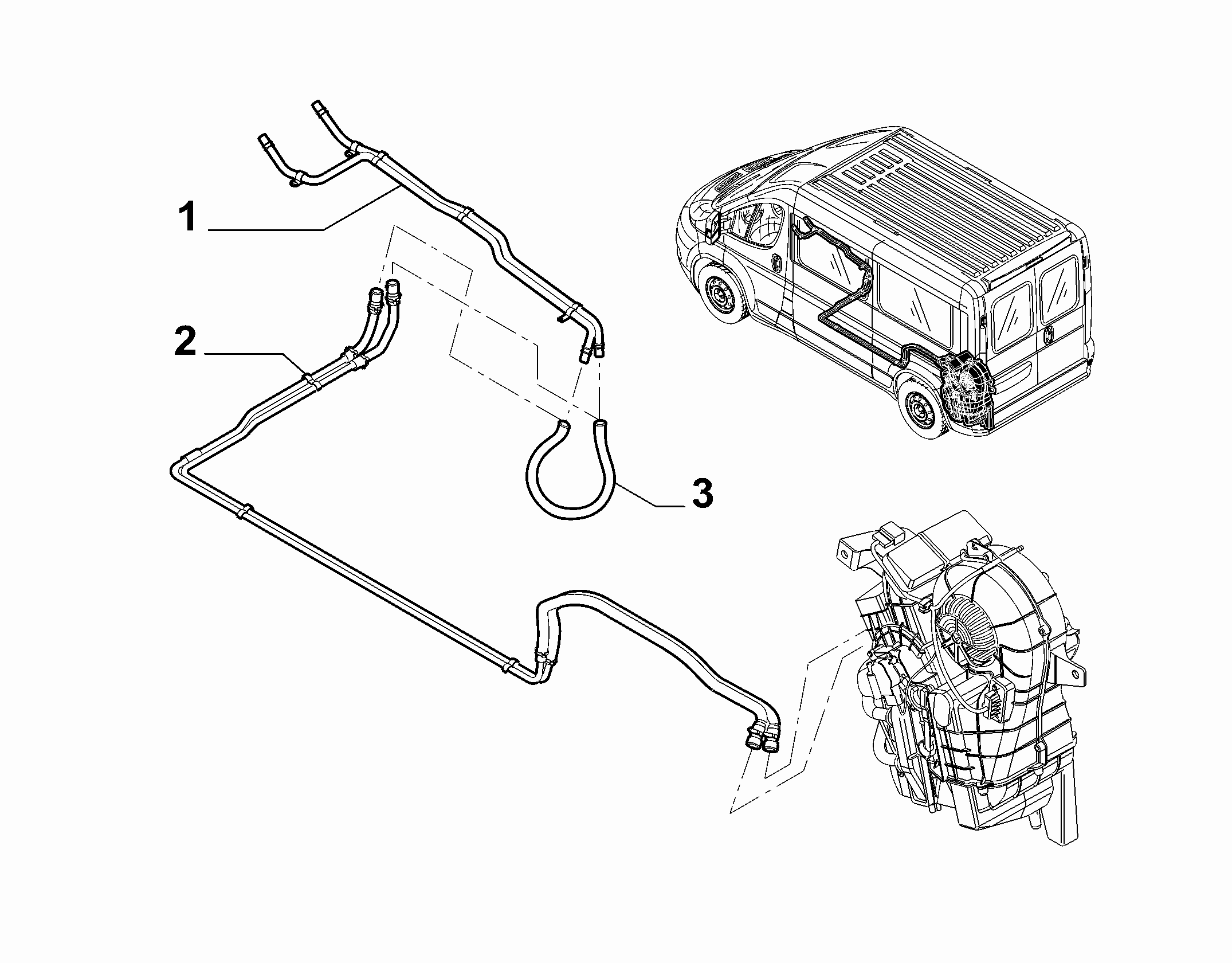 50101-045 ADDITIONAL HEATER/CONDITIONER WATER PIPES