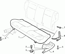 70613/00 REAR SEAT 
