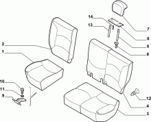 70613/05 REAR SEAT