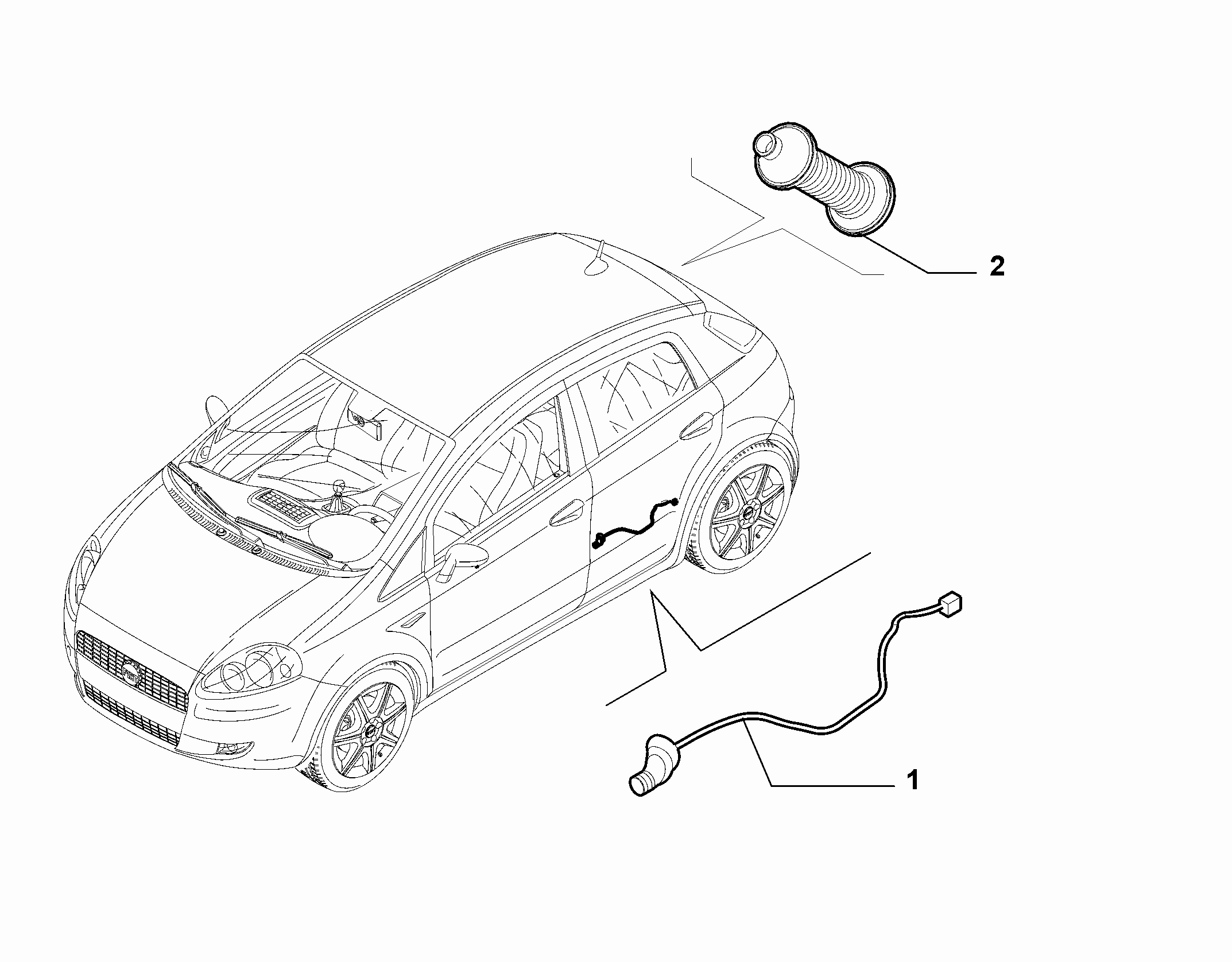 55526-020 REAR DOOR HARNESS