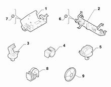 55527-020 DASHBOARD CABLE SET FASTENERS