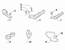 41207-040 HYDRAULIC SYSTEM CLAMPS