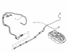 10201-030 ENGINE WELL FUEL PIPES