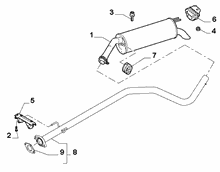 10258-030 REAR AND CENTRAL PIPES