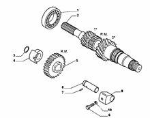 21215-010 PRIMARY SHAFT AND GEAR LEAD