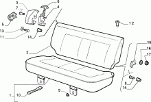 70613/00 REAR SEAT 