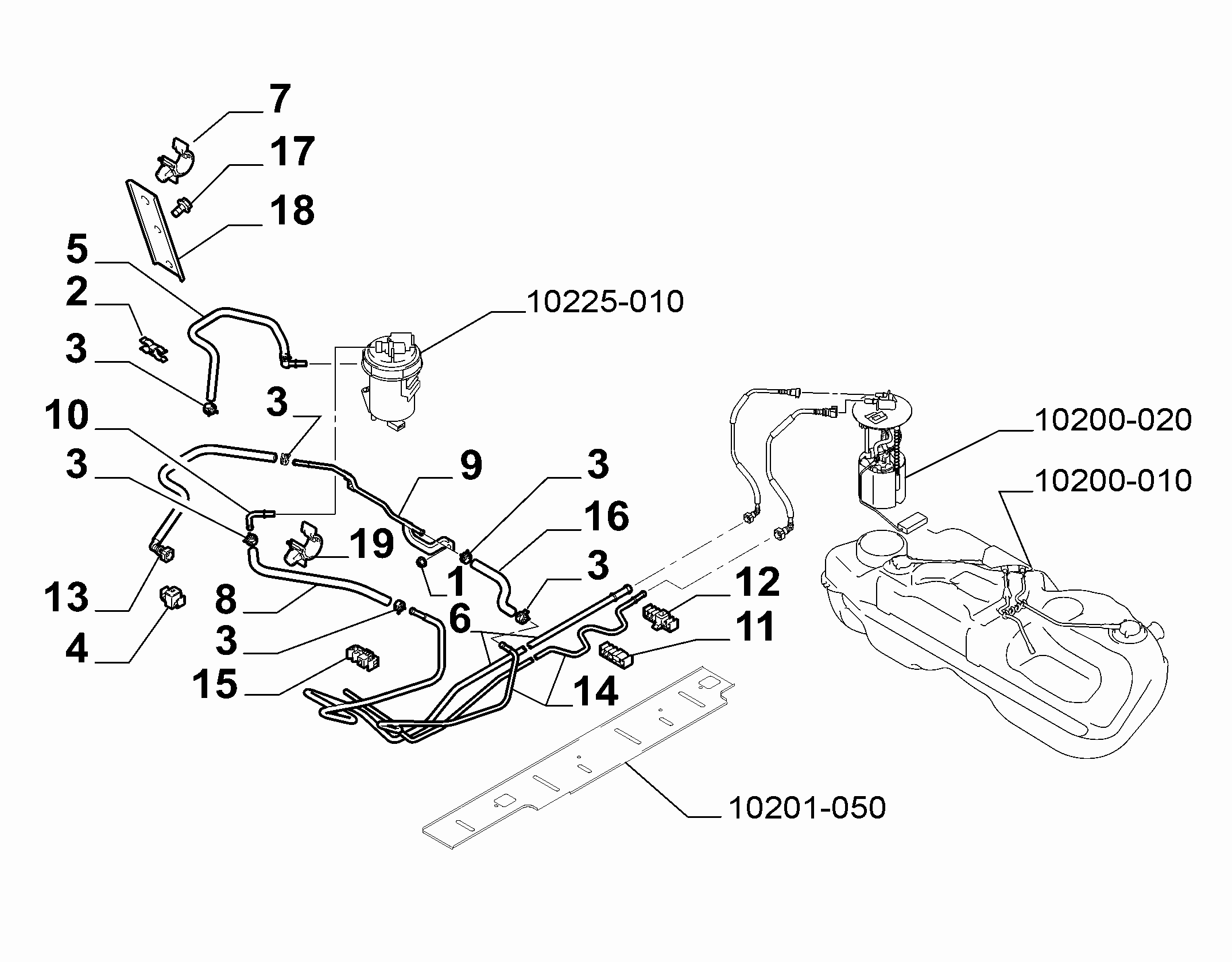 10201-020 UNDERSIDE FUEL PIPES