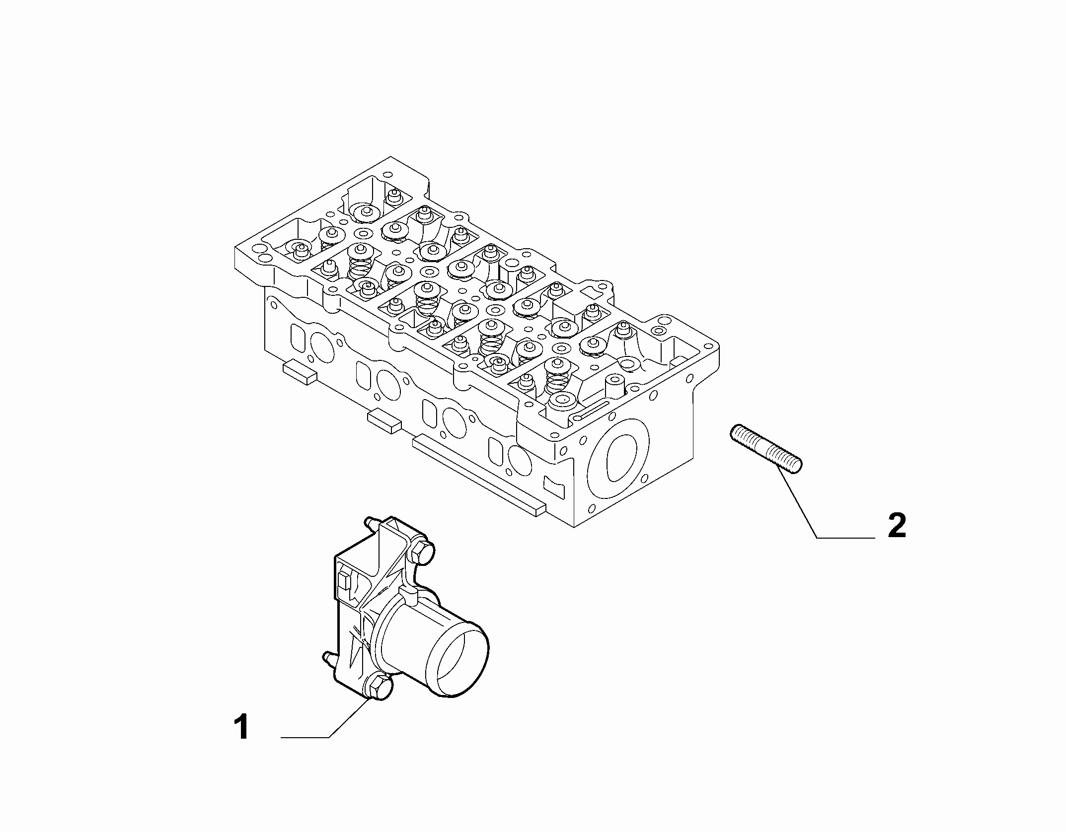 10402-030 WATER PUMP, PIPES AND THERMOSTAT