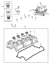 10101-030 CYLINDER HEAD AND GASKET COVERS