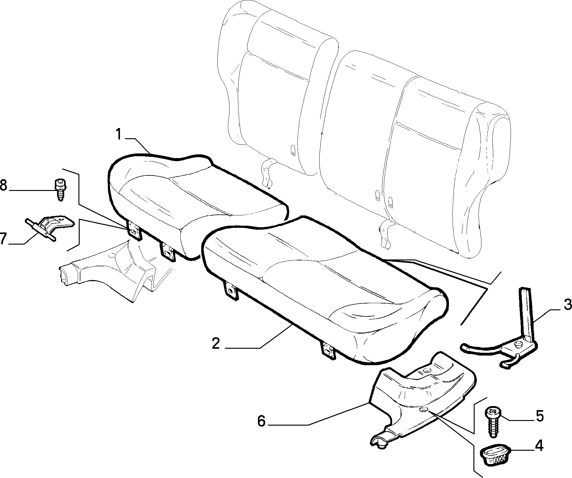 70613/01 REAR SEAT